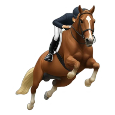 Horse jumping  sticker