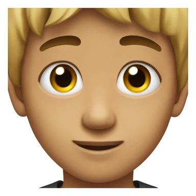 Niño con ojos negros sticker