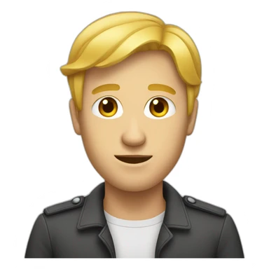 Un homme blond de face sticker