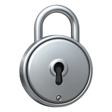 a unlocked lock  sticker