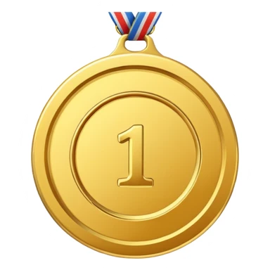 medal 1 place sticker