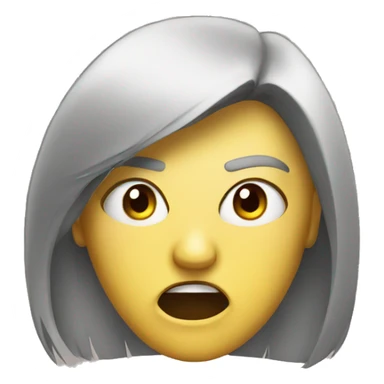 woman angry guy mask sticker