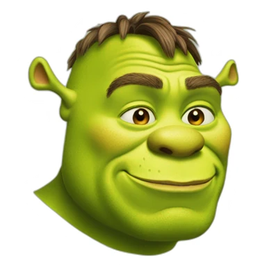 shrek met een hartje sticker