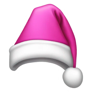 Pink Santa hat sticker