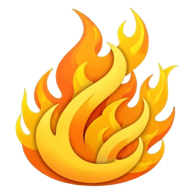 topsy-turvy fire sticker