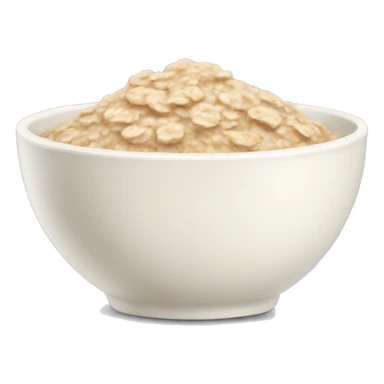 A bowl of oatmeal sticker