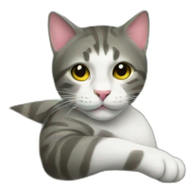 Cat in a tree sticker