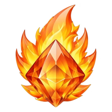 fire cristal sticker