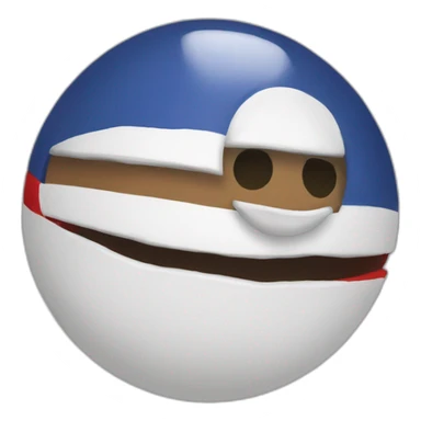 Countryball sin boca sticker