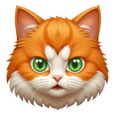 Angry baby cat sticker