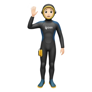 water Diving suit shoe flipper sticker