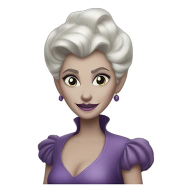 Ursula in maleficent version  sticker