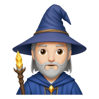 a wizard apprentice in medieval time sticker