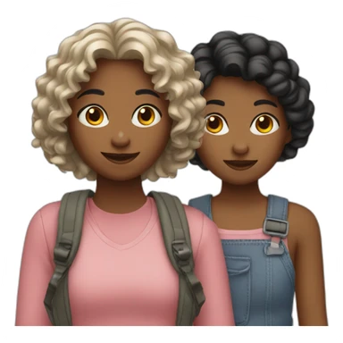 Group of 3 girls sticker