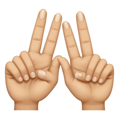 fingers crossed sticker