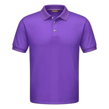 Purple half sleeves polo tshirt sticker