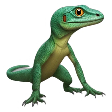 realistic full body monitor lizard sticker