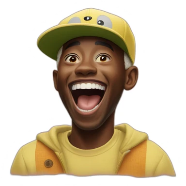 tyler the creator laughing sticker