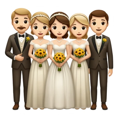 Western country wedding sticker