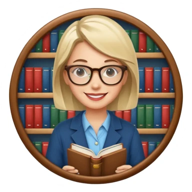 Librarian - book cart, badge





 sticker
