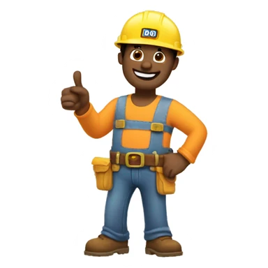 bob the builder doing thumbs  sticker