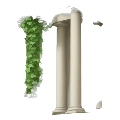 Columns with ivy growing up them sticker