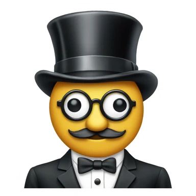 monopoly man with a monocle sticker
