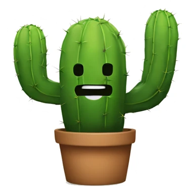 Make a plus sign with the word cactus and jack sticker
