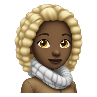 black girl cold sticker