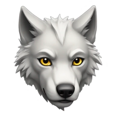 cyber wolf sticker