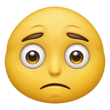 Tired emoji with eye bags sticker