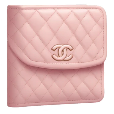 Pastel pink Chanel wallet sticker