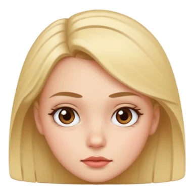 Girl giving the side eye sticker