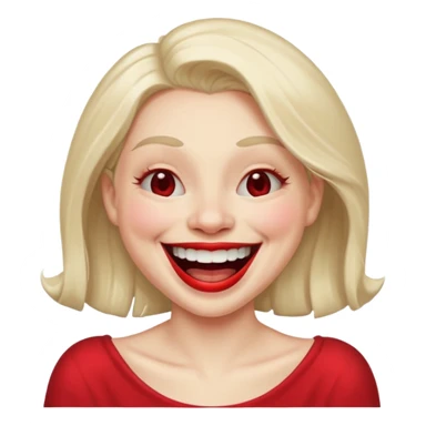 Make a women laughing women trollface laughing sticker