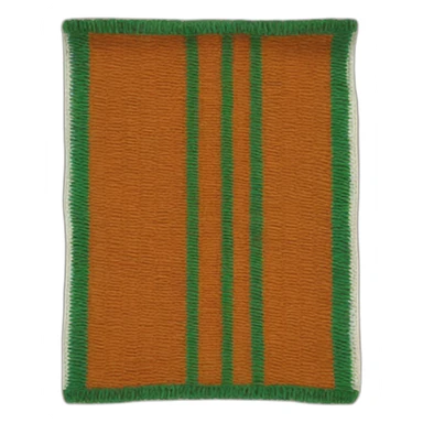 orange scout scarf with green stripes sticker