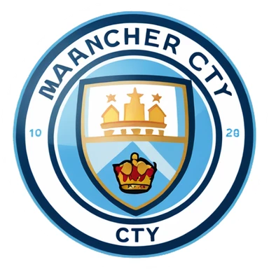 Manchester city badge sticker