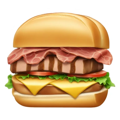 one steak sandwich with brioche bun and no cheese sticker