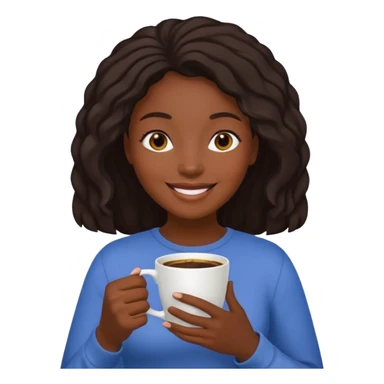 black womanPeople Holding Cup sticker