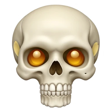 Skull mewing sticker