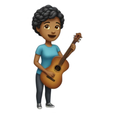 woman playing by herself sticker