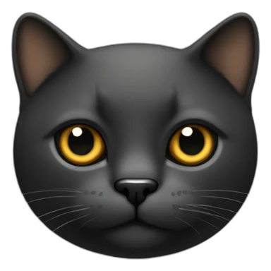 Gato negro flaco sticker