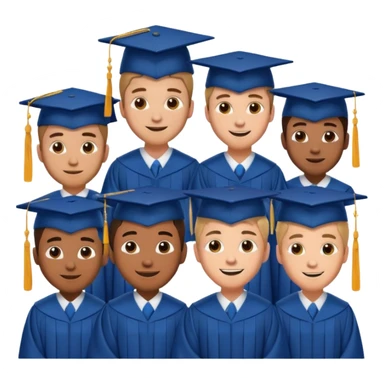 graduated men sticker
