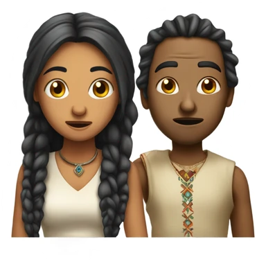 Pretty Indian girl and dread head arguing  sticker