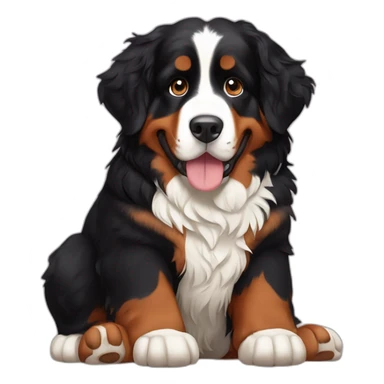 Bernese Mountain Dog giants paws sticker