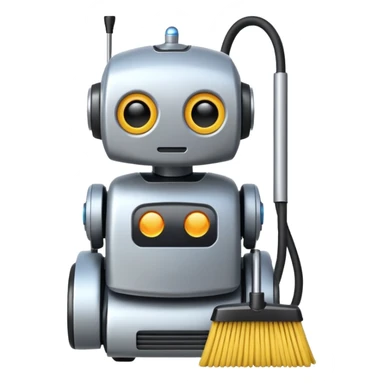 cleaning robot sticker