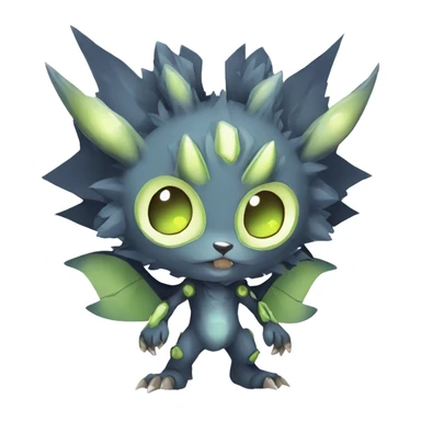 cute cool edgy ethereal alien punk Digimon-Fakemon-animal full body sticker