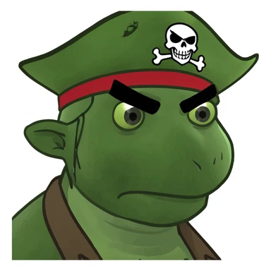 injured pirate meme emoji style sticker