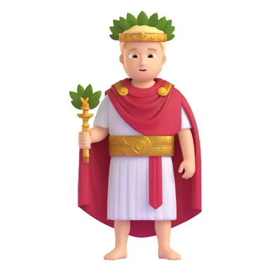 Tiberius Gracchus with laurel wreath, Roman toga sticker