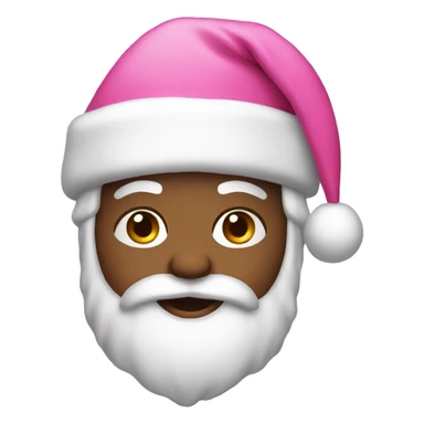 Santa pink sticker