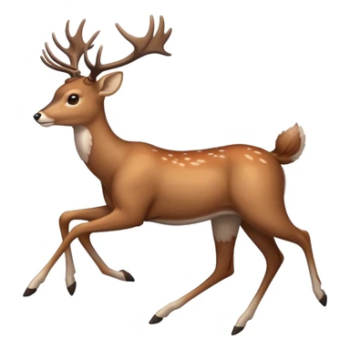 deer running sticker